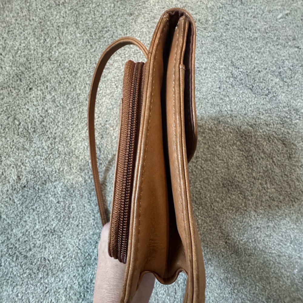 💎Vintage Fossil Archive Brown Leather Shoulder Bag Classic Minimalist Purse - Picture 7 of 7